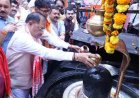 गुरु पूर्णिमा पर कोसमनारा पहुंचे मुख्यमंत्री  साय, सत्यनारायण बाबा धाम में की पूजा-अर्चना