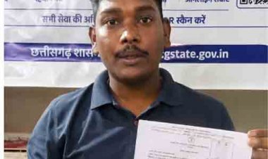 सेवा सेतु केंद्र की त्वरित सेवा से खुश हुए शुभम यादव