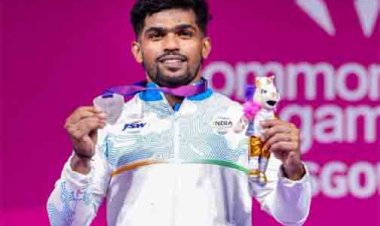 वित्त मंत्री ओपी चौधरी ने राष्ट्रमंडल खेल 2026 में रजत पदक विजेता राजा मुथुपांडी को दी बधाई