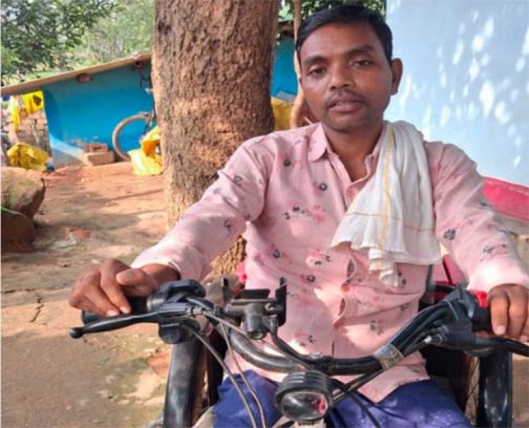 बैटरी चलित ट्रायसाइकिल बनी सोमारू नेताम की नई उड़ान