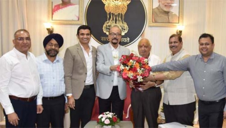 राज्यपाल श्री डेका से निजी विश्वविद्यालयों के पदाधिकारियों ने की भेंट