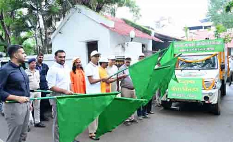 वित्त मंत्री ओपी चौधरी ने निःशुल्क पौधा वितरण वैन को दिखाई हरी झंडी