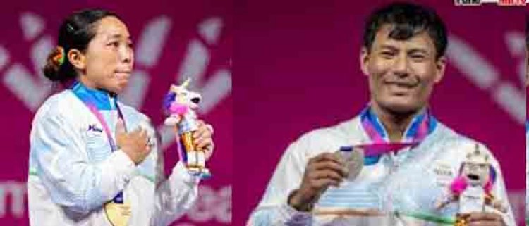 भारतीय भारोत्तोलकों का कमाल, मीराबाई ने स्वर्ण और ऋषिकांत ने जीता रजत; तैराकी रिले टीम फाइनल में