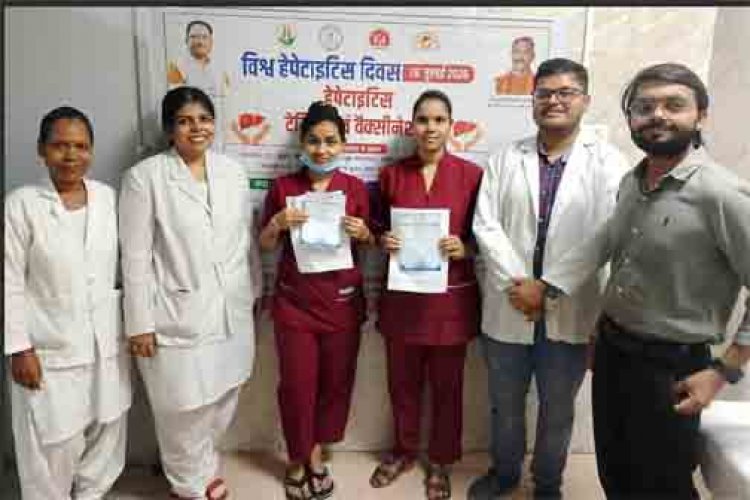 विश्व हेपेटाईटिस दिवस पर  बसंतपुर चिकित्सालय में संगोष्ठी का आयोजन