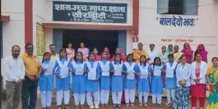 राजनांदगांव जिले में 6576 बालिकाओं को लगाया गया एचपीवी टीका
