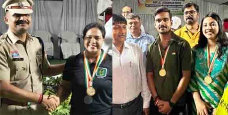 रायपुर कृषि महाविद्यालय की प्राध्यापिका एवं छात्रा ने राज्य स्तरीय शूटिंग चैंपियनशिप में जीते स्वर्ण पदक