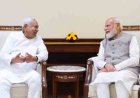 संसद भवन में पीएम मोदी से मिले राज्यसभा सांसद नीतीश कुमार