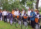 सरस्वती साइकिल योजना के तहत 37 छात्राओं को मिली निःशुल्क साइकिलें