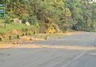 नेशनल हाईवे-45 पर छतौना के पास मरम्मत कार्य जारी, मार्ग पर आवाजाही पूरी तरह चालू