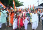 मंत्री लक्ष्मी राजवाड़े के नेतृत्व में सूरजपुर जिले में निकलीं भव्य तिरंगा यात्राएं