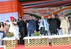 केंद्रीय राज्यमंत्री तोखन साहू ने किया ध्वजारोहण