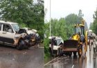 मंत्री केदार कश्यप के काफिले से टकराई स्कॉर्पियो