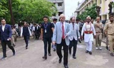 मुख्य न्यायाधीश रमेश सिन्हा ने जिला न्यायालय राजनांदगांव की न्यायिक अधोसंरचना का जायजा लिया