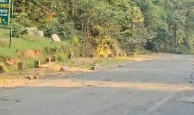 नेशनल हाईवे-45 पर छतौना के पास मरम्मत कार्य जारी, मार्ग पर आवाजाही पूरी तरह चालू