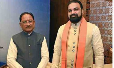 मुख्यमंत्री विष्णुदेव साय ने बिहार के मुख्यमंत्री  सम्राट चौधरी से की नई दिल्ली में सौजन्य भेंट