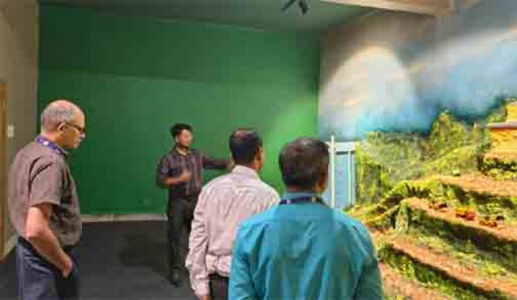 इसरो के वैज्ञानिकों ने किया जिला विज्ञान केंद्र दंतेवाड़ा का भ्रमण