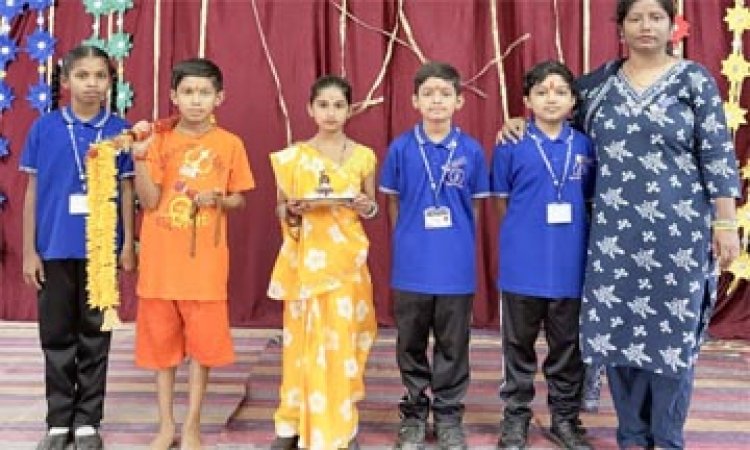 संत ज्ञानेश्वर स्कूल के बच्चों ने मनाया सावन उत्सव