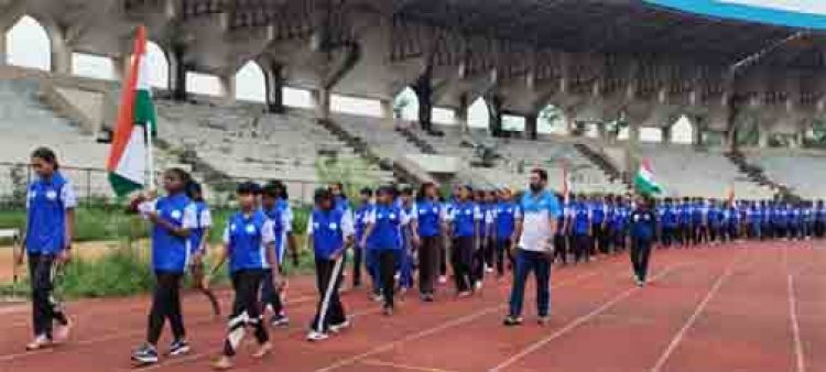 खेलो इंडिया स्टेट सेंटर ऑफ एक्सीलेंस में गूंजा देशभक्ति का जज्बा, निकली तिरंगा यात्रा