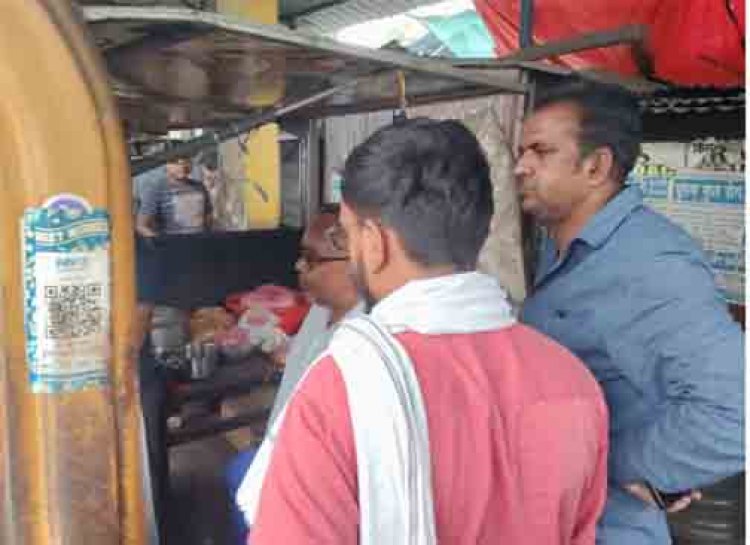 नगर निगम ने शंकर नगर चौपाटी में गंदगी फैलाने पर 15 दुकानदारों पर  किया 7500 रूपये का जुर्माना