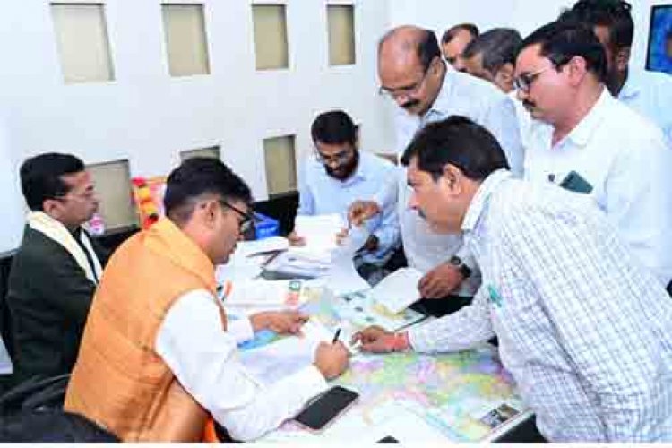 भाजपा प्रदेश कार्यालय में वित्त मंत्री ओपी चौधरी ने किया कार्यकर्ताओं से संवाद