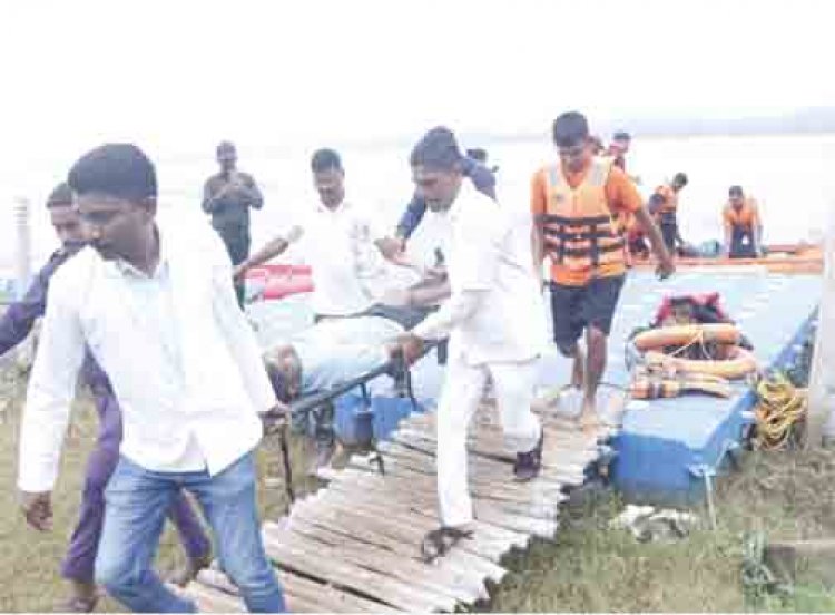 बाढ़ आपदा से निपटने की तैयारियों को परखने मॉकड्रिल, 4 लोगों का किया गया सफल रेस्क्यू