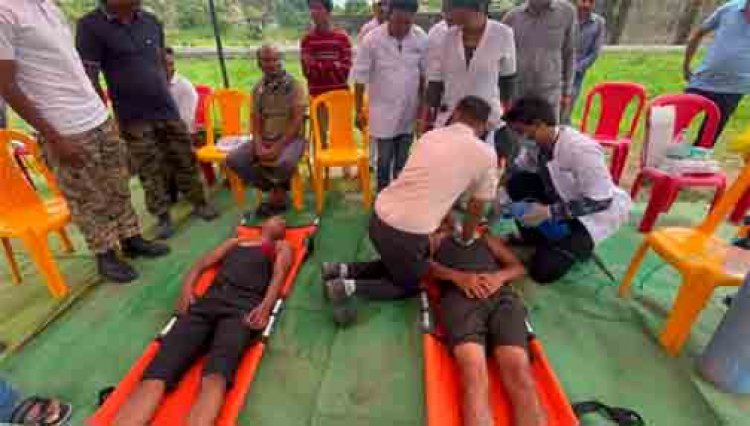 क्षीरपानी जलाशय एवं भोंदा पुल पर जिला प्रशासन ने किया मॉकड्रिल