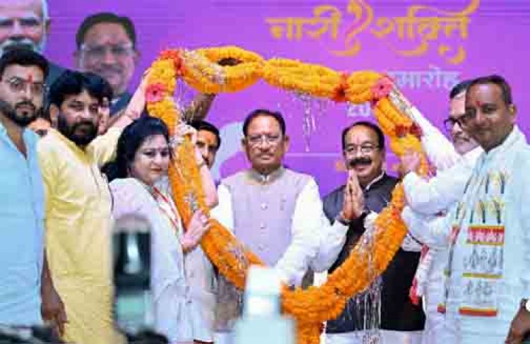 नारी के सम्मान, सुरक्षा और स्वावलंबन से ही बनेगा समृद्ध छत्तीसगढ़ : मुख्यमंत्री विष्णु देव साय