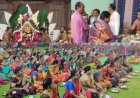 बालाजी मंदिर में कुमकुम पूजा कर मांगा अखंड सौभाग्यवती का वरदान, गूंजे सहस्रनामार्चना के स्वर 