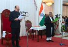 राज्यपाल ने न्यायाधिपति कृष्न राम महापात्र को छत्तीसगढ़ उच्च न्यायालय के मुख्य न्यायाधीश पद की दिलाई शपथ