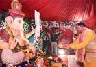 मुख्यमंत्री निवास में विराजे भगवान गणेश