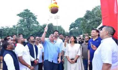 पर्यटन एवं संस्कृति मंत्री राजेश अग्रवाल दही हांडी उत्सव में हुए सम्मिलित