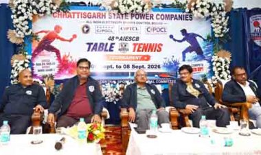 ऊर्जा कंपनी के खिलाड़ियों का टेबल टेनिस संगम