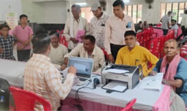 भिलाई चरोदा शिविर में 57 दिव्यांगजनों एवं वरिष्ठजनों का हुआ पंजीयन