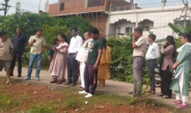 जिला पंचायत सीईओ ने टेमरी, बनारसी, माना बस्ती में विकास कार्यों का किया निरीक्षण