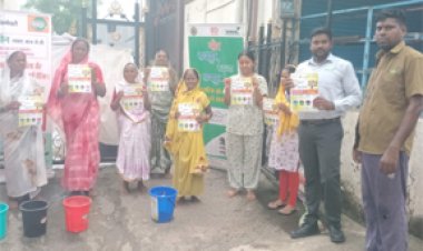 स्वच्छता जागरूकता अभियान- घर-घर जाकर बताया सूखा-गीला रखने का तरीका