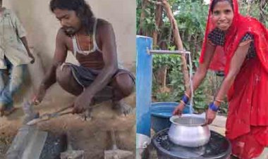 आग की तपिश से ज्यादा तकलीफदेह थी गर्मी में पानी की मार, अब आंगन में बहती है नल की धार
