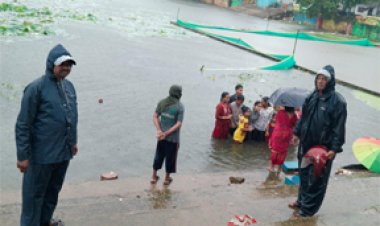 ऐप के माध्यम से स्लॉट बुक कर श्रद्धालुओं ने किया गणेश प्रतिमाओं का विसर्जन