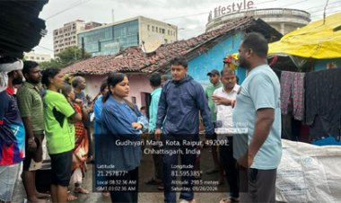 रामनगर बस्ती में पानी घुसा, नगर निगम जोन 7 ने निकासी की व्यवस्था की