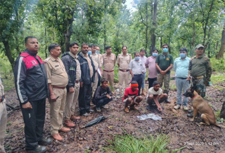 मृत भालू के नाखून काटकर ले जाने वाले दो आरोपी गिरफ्तार
