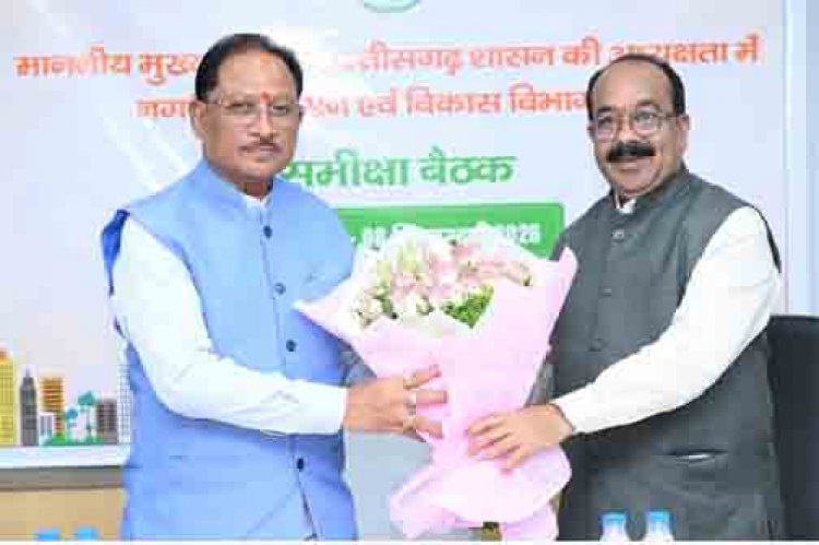 शहरों में नागरिक सुविधाओं और विकास कार्यों में लाएं तेजी : मुख्यमंत्री विष्णु देव साय