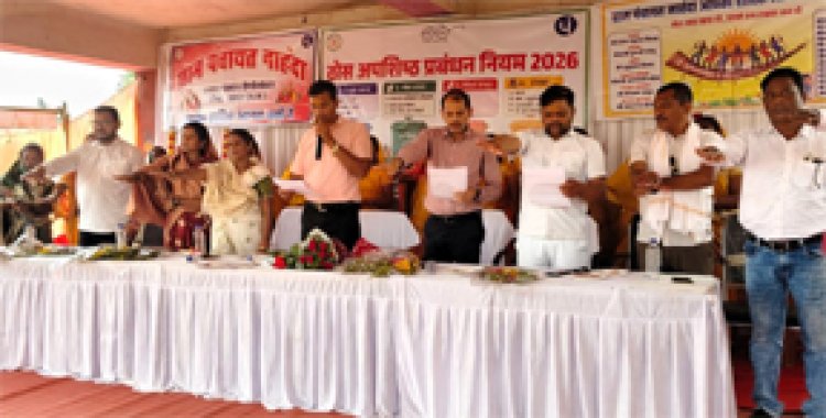 ग्राम पंचायत नाहंदा बना जिले का पहला ठोस अपशिष्ट प्रबंधन नियम 2026 पर आधारित ग्राम पंचायत