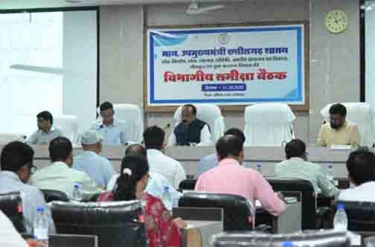 उप मुख्यमंत्री अरुण साव ने सेवा संकल्प अभियान की तैयारियों की समीक्षा की