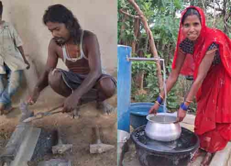 आग की तपिश से ज्यादा तकलीफदेह थी गर्मी में पानी की मार, अब आंगन में बहती है नल की धार