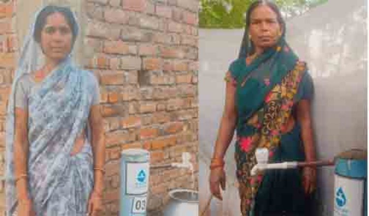 नगरी के पंडरवाही में घर-घर नल से बह रही खुशहाली