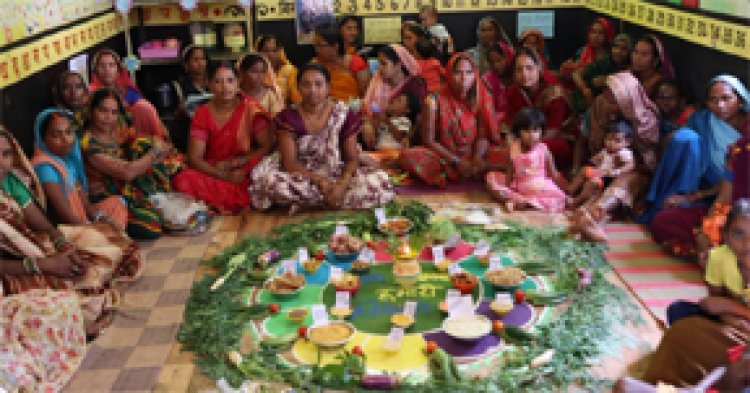 सेवा संकल्प अभियान : गिरधौना में आंगन मिलन उत्सव का आयोजन