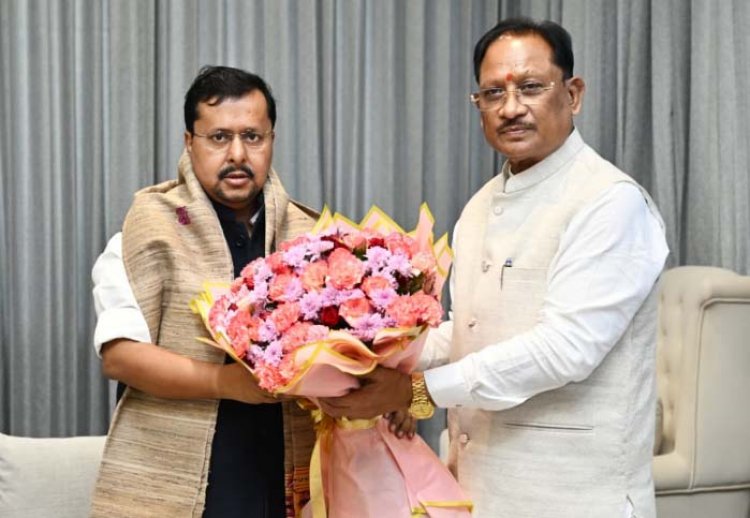 सीएम साय ने भाजपा राष्ट्रीय अध्यक्ष नितिन नवीन से की सौजन्य मुलाकात