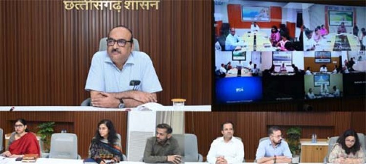 मुख्य सचिव की अध्यक्षता में डिजिटल क्रॉप सर्वे की प्रगति की समीक्षा बैठक सम्पन्न